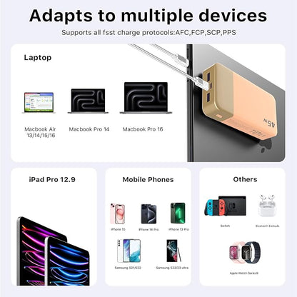 NOBIS Portable Charger, 20000mAh Power Bank, 45W Power Bank Fast Charging - Image 7