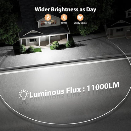 Onforu 100W 11000LM Flood Lights Outdoor, Brightness Security LED Flood Lights - Image 3