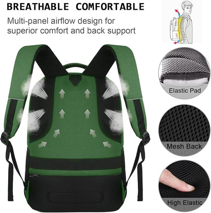 Volher Laptop Backpack, Business Travel Anti Theft Slim Durable Laptops Backpack - Image 5
