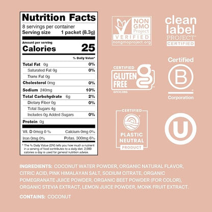 Cure Hydration Plant-Based Electrolyte Drink Mix | No Added Sugar | Dehydration - Image 2