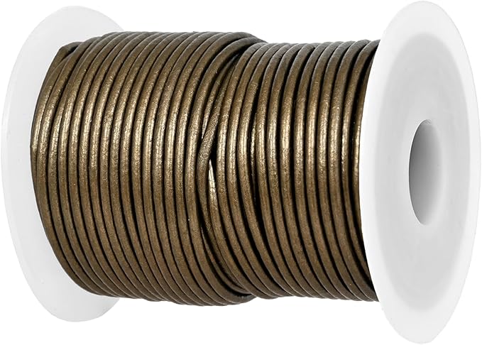 GENIQUE Real/Genuine Round Leather String Cord by GENIQUE