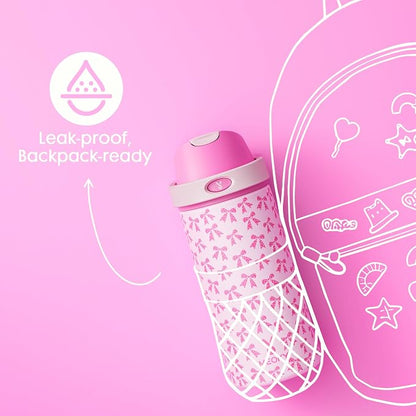 18 oz Kids Water Bottle for School: Meoky 18 oz Stainless Steel Insulated Water - Image 5