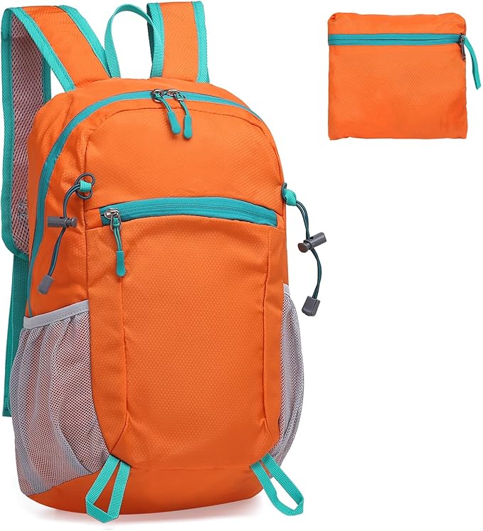 Hiking Daypack Packable, Camping Backpack Water Resistant Lightweight Polyester by SUIKIHUM