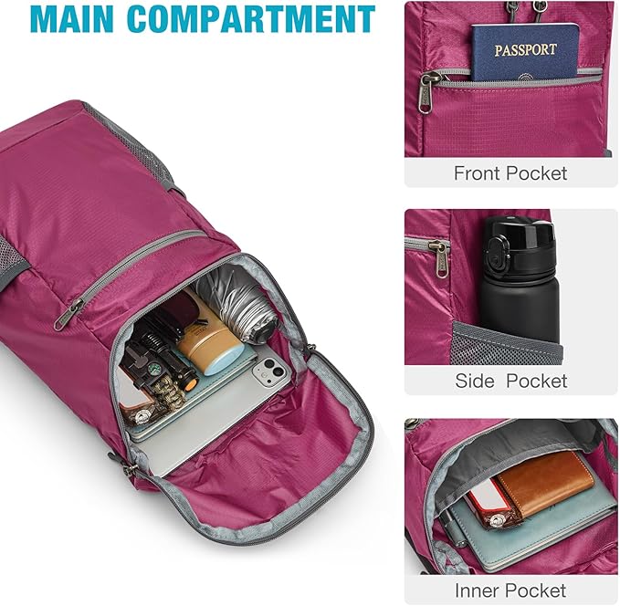 G4Free Lightweight Packable Hiking Backpack - Image 5