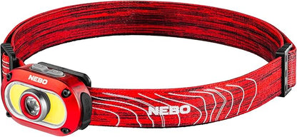 NEBO MYCRO 550+ Rechargeable Headlamp | 550 Lumens, 7 Light Modes, Water by NEBO