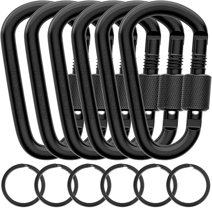 Cridoz Locking Carabiner D Ring Clips by cridoz