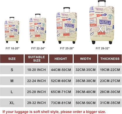WUJIAONIAO Travel Luggage Cover Baggage Suitcase Cover Protector Skins 18-32 - Image 5
