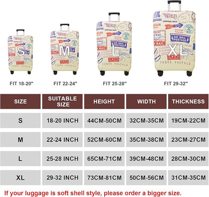 WUJIAONIAO Travel Luggage Cover Baggage Suitcase Cover Protector Skins 18-32 - Image 5