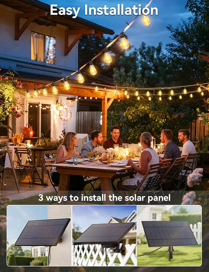 Brightever 120FT Solar String Lights Outdoor Waterproof, Patio Lights Solar - Image 8