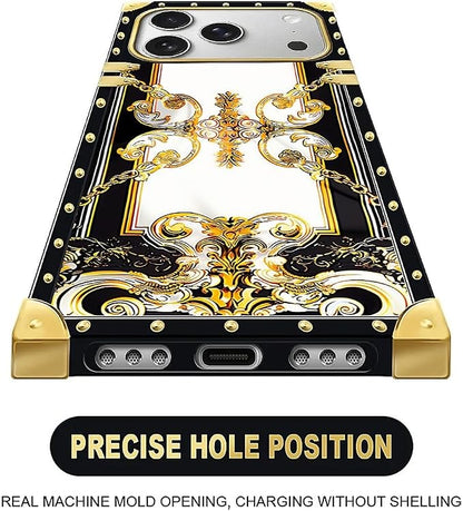 for iPhone 17 Pro Max Case Luxury Golden Decoration - Image 5