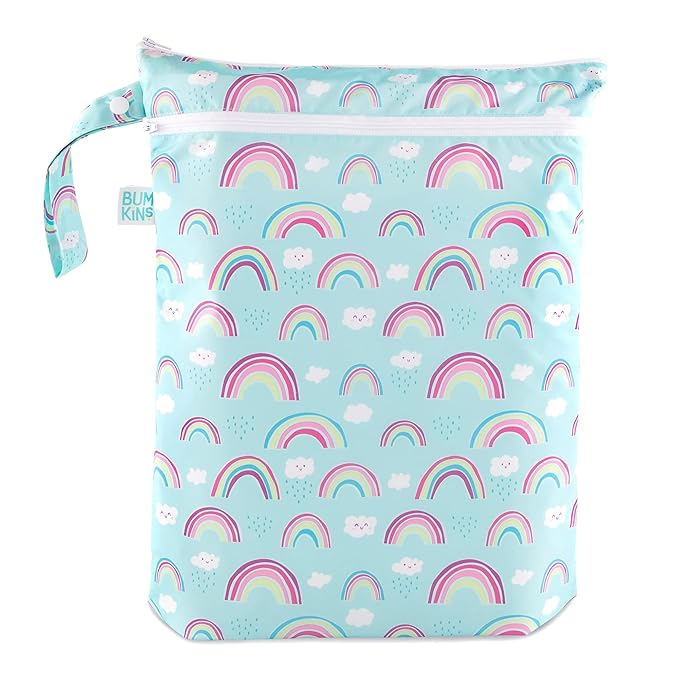 Bumkins Waterproof Wet Dry Bag for Baby, Swim Suit, Cloth Diaper, Pump Parts by Bumkins