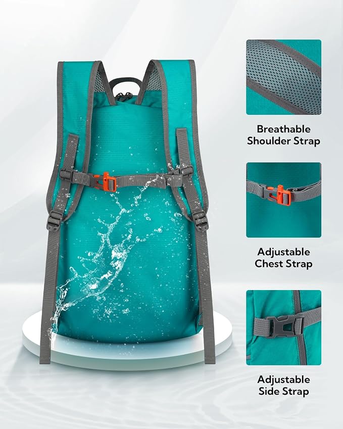 WATERFLY Hiking Packable Daypack Backpack: 35L Ultra Lightweight Day Pack - Image 5