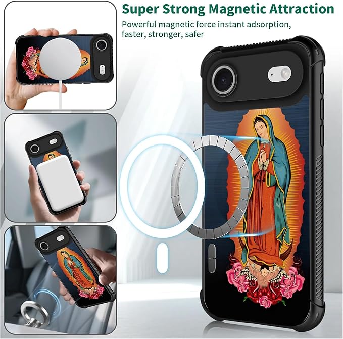 for iPhone 17 Air Case, for MagSafe Graphic Design for Girl Boy Soft Silicone - Image 2