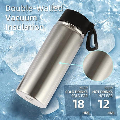 Volhoply 18oz Insulated Water Bottle Bulk 8 Pack, Kids Stainless Steel Water - Image 2