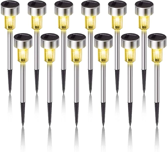 Dream Master Solar Lights Outdoor Waterproof, Stainless Steel LED Landscape by DreamMasterMakeLifeMoreConvenient