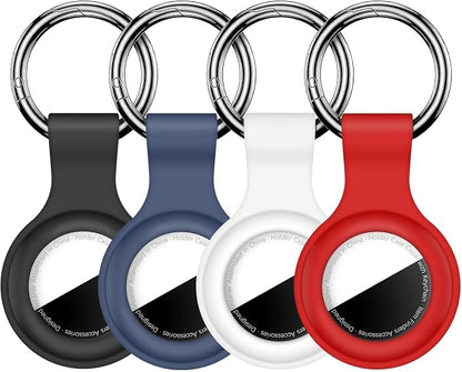 Linsaner Holder for AirTag 2nd Gen & 1st Gen, Silicone Case Keychain Key Ring by Linsaner