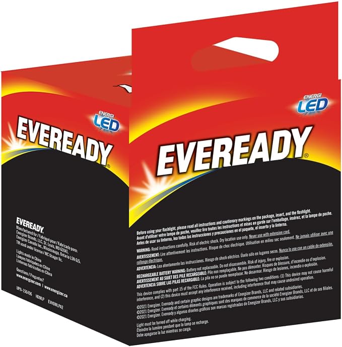 Rechargeable LED Headlamps by Eveready, IPX4 Water Resistant Head Lights - Image 9