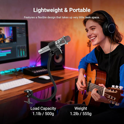 NEEWER Desktop Microphone Stand - Image 6