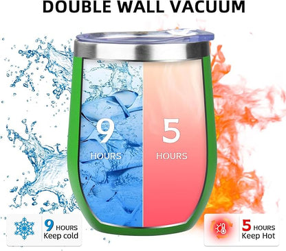 12oz/4 Pack Wine Tumbler Glasses - Image 3