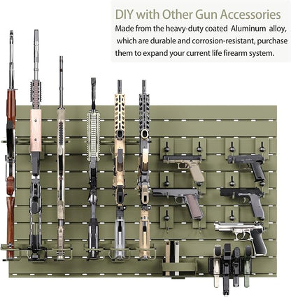 Gun Racks for Wall, Heavy-Duty Aluminium Slatwall Panels Gun Wall Mount Storage - Image 2