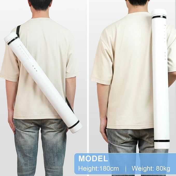 DEWEL Poster Tube, Waterproof Poster Holder Plastic Expandable - Image 8