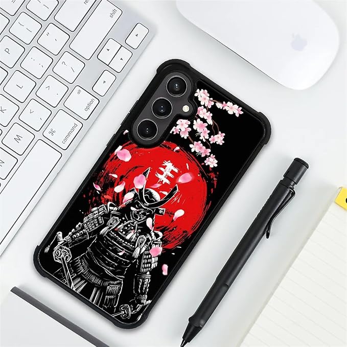 for Samsung Galaxy S23 FE Case, Sakura Japanese Samurai Pattern Graphic Design - Image 7