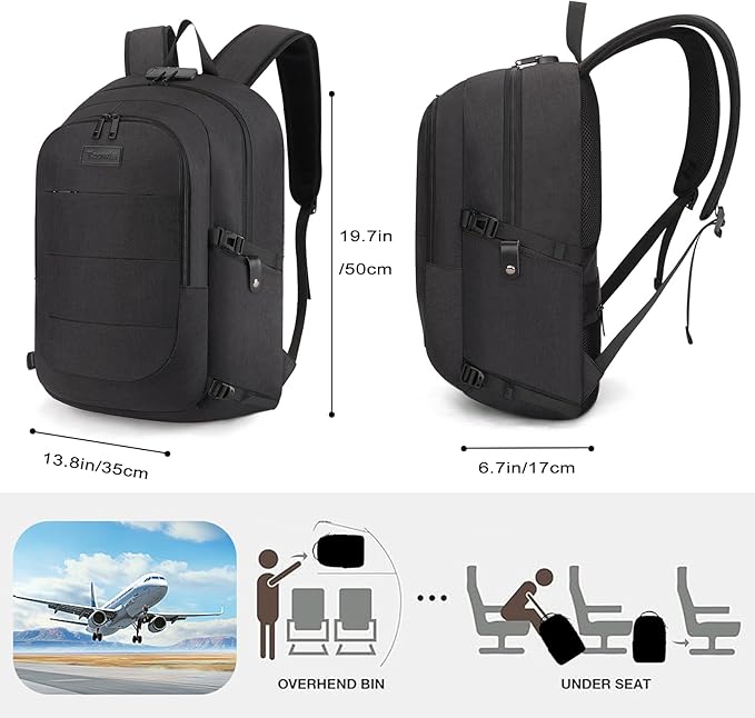 Tzowla Travel Laptop Backpack Water Resistant Anti-Theft Bag - Image 6