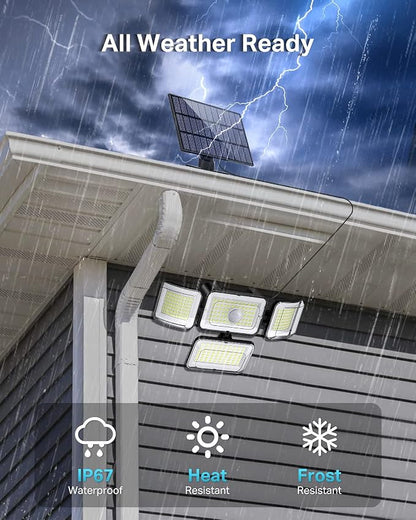CLAONER Solar Outdoor Lights Motion Sensor 3500LM 288 LED Solar Security Lights - Image 7