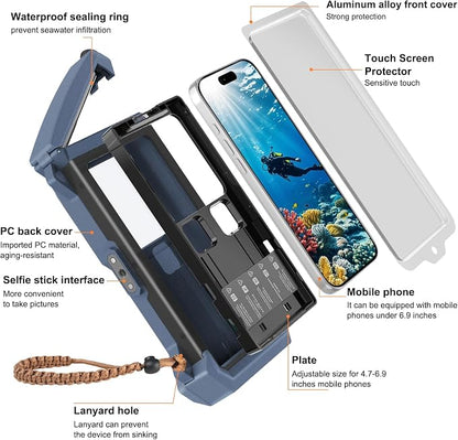 Underwater Phone Case for Snorkeling & Diving, IP68 Waterproof Case for Swimming - Image 5