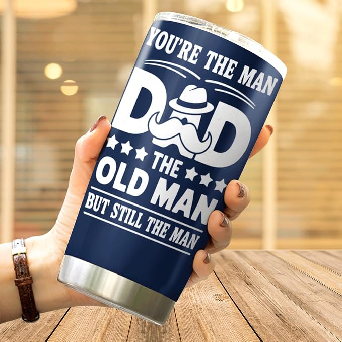 You'Re The Man Dad Old But Still Design 20 Oz Stainless Steel Tumbler - Image 4