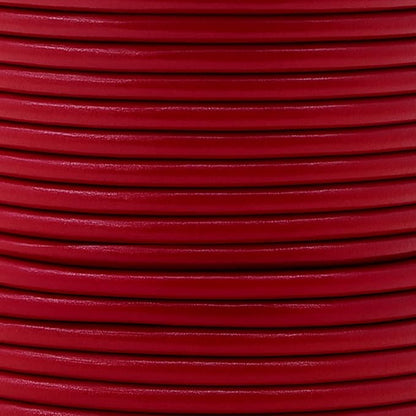 Mandala Crafts Round Genuine Burgundy Leather Cord - Image 3