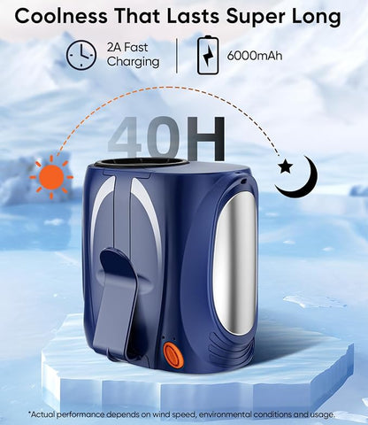 Tedajo AI Portable Waist Fan, 6-Speed 16000RPM Strong Turbo Airflow, 40H Max - Image 8