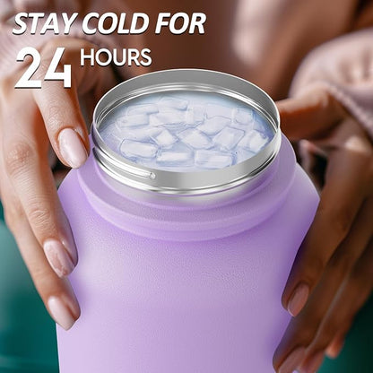 Navigate 32 oz Stainless Steel Insulated Water Bottle, Double Walled Leak Proof - Image 3