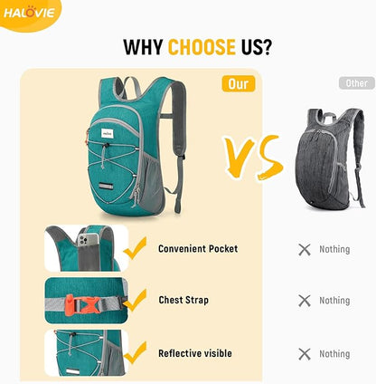 HALOVIE 15L Foldable Hiking Backpack Phone Pocket Lightweight Travel Daypack - Image 6