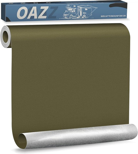 OAZ 16 x 79 inch Canvas Repair Patches Canvas Fabric Patch Self-Adhesive Fabric by OAZ