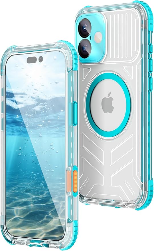 WIFORT for iPhone 16 Waterproof Case, Fit for Magsafe Full Body Magnetic by WIFORT
