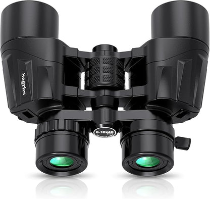 6-16x40 HD Zoom Binoculars for Adults, High Powered, Large View, BAK4 Prism by Sogries