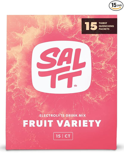 SALTT Electrolytes Powder Packets, Fruit Variety Pack by KetoChow