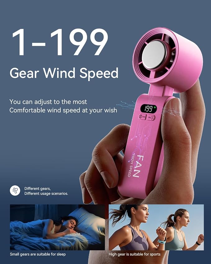 2 Pack Handheld Portable Turbo Fan - Image 3