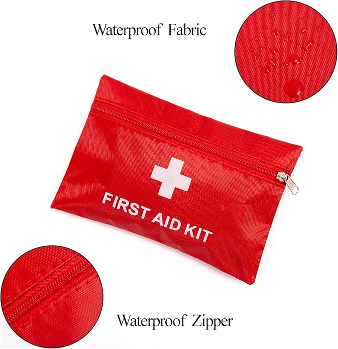 QCWN 12 Pack Empty First Aid Bag Mini Medical Kit Pouch Small Travel Emergency - Image 3