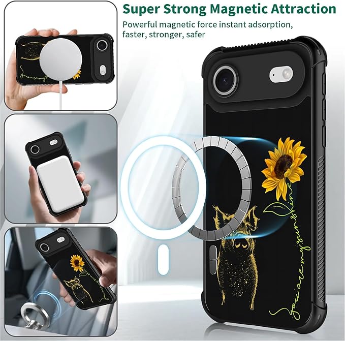 for iPhone 17 Air Case, for MagSafe Graphic Design for Girl Boy Soft Silicone - Image 2