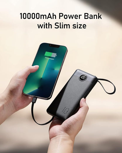 VEEKTOMX Portable Charger Built-in Cables, 10000mAh Power Bank - Image 7