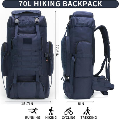 Hiking Backpack for Men 70L/100L Camping Backpack Military Rucksack Molle 3 - Image 2