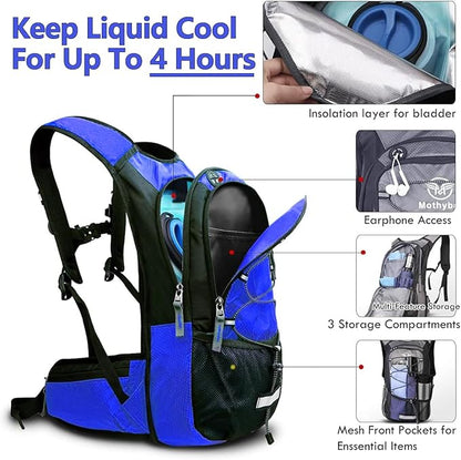 Mothybot Hydration Pack, Insulated Hydration Backpack - Image 2