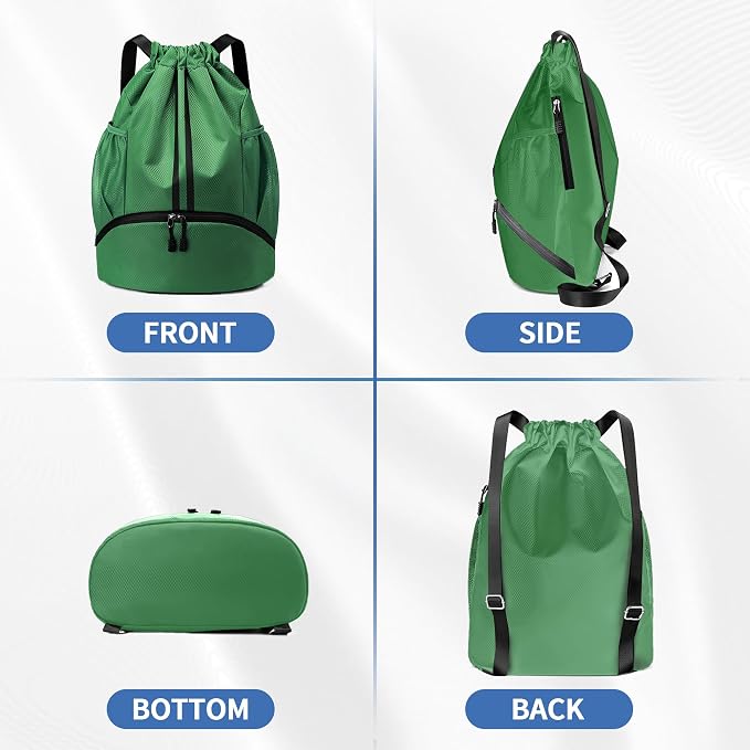 JELUTAR Drawstring Backpack Gym Bag - Image 7