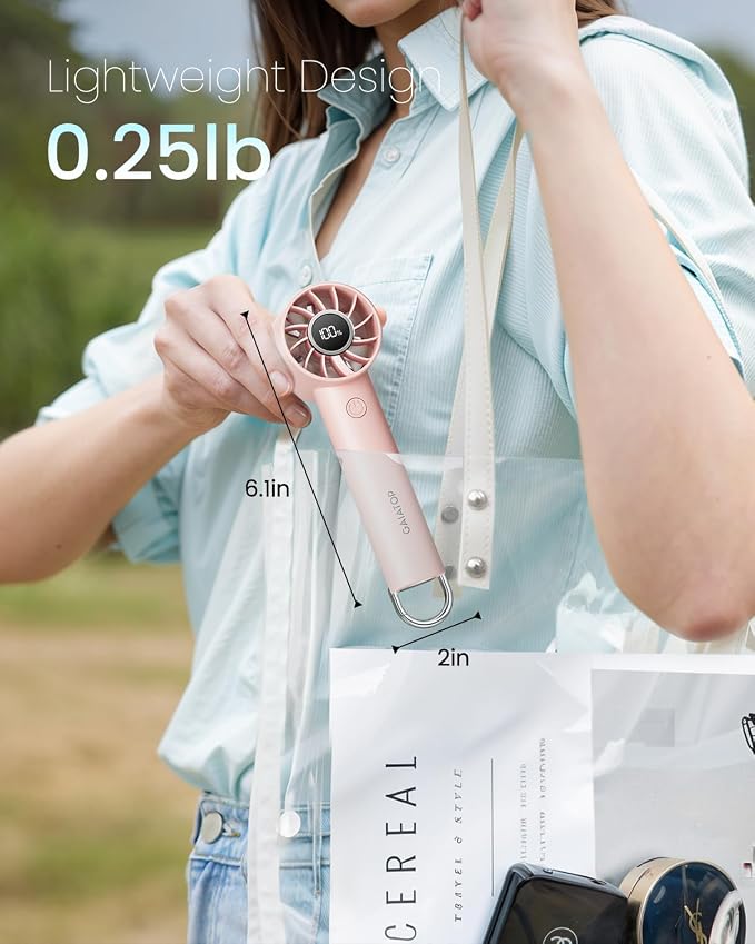Gaiatop Portable Mini Fan, 3 Speed Handheld Fans - Image 4
