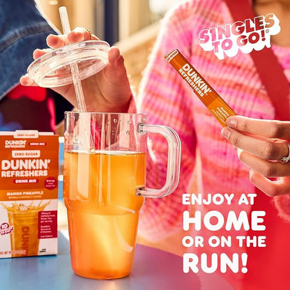 Dunkin’ Zero Sugar Refreshers Singles To Go! Powdered drink mix packets - Image 8