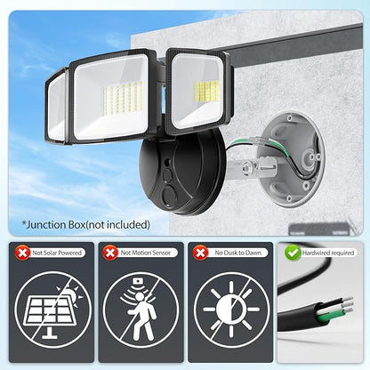 Onforu 75W Flood Lights Outdoor, 4 Packs 7000LM Super Bright Security Lights - Image 2