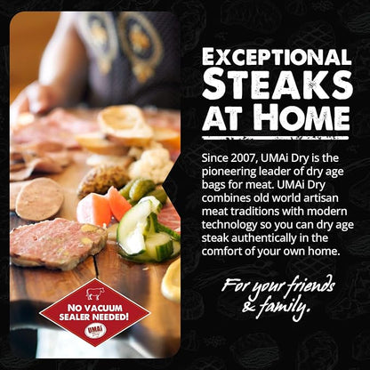UMAi Dry Aging Bag for Steaks, Dry Age Bags for Meat, Ribeye & Striploin Steak - Image 4