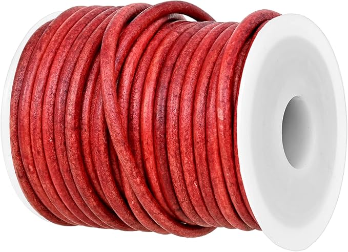 GENIQUE Real/Genuine Round Leather String Cord by GENIQUE